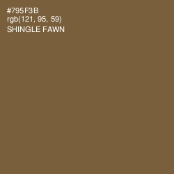 #795F3B - Shingle Fawn Color Image
